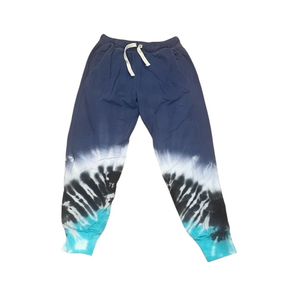 Electric and rose blue tie dye joggers